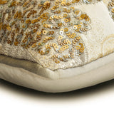 Paisley Treasure - Gold Jacquard Foil Throw Cushion Cover