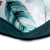 Mayura - Blue Satin Lumbar Pillow Cover