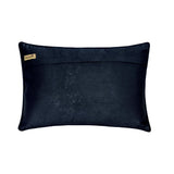Mayura - Blue Satin Lumbar Pillow Cover