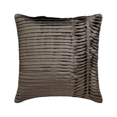 Lustrous Folds - Red Satin Throw Pillow Cover
