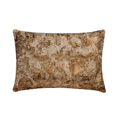 Silver Ore - Blue Jacquard Lumbar Pillow Cover