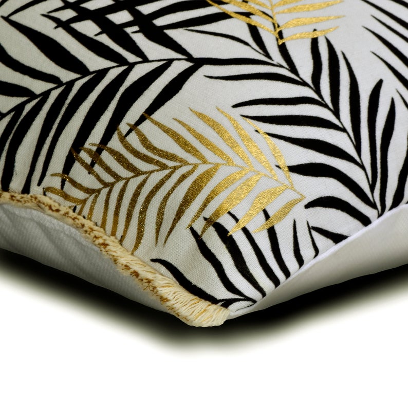 Leave A Gold Throw Cushion Cover