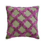 Quilling Purple Throw Cushion Cover