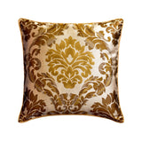 Damask Symphony - Blue Silk Throw Cushion Cover