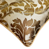 Damask Symphony - Blue Silk Throw Cushion Cover