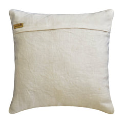 Gold Accord - Ivory & Gold Linen Throw Pillow Cover