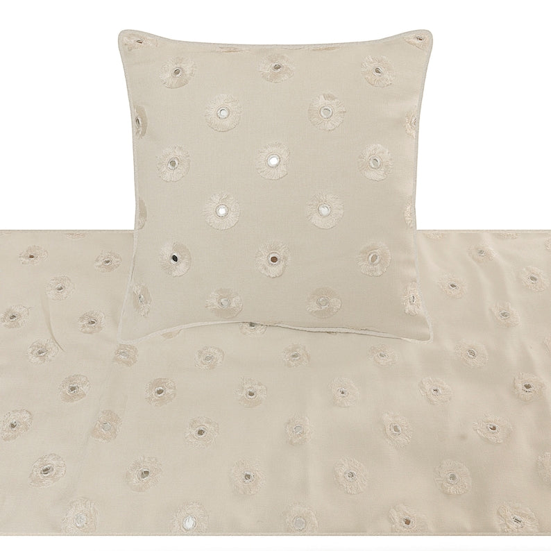 Mirror Lover Decorative Bed Runner and Cushion Cover