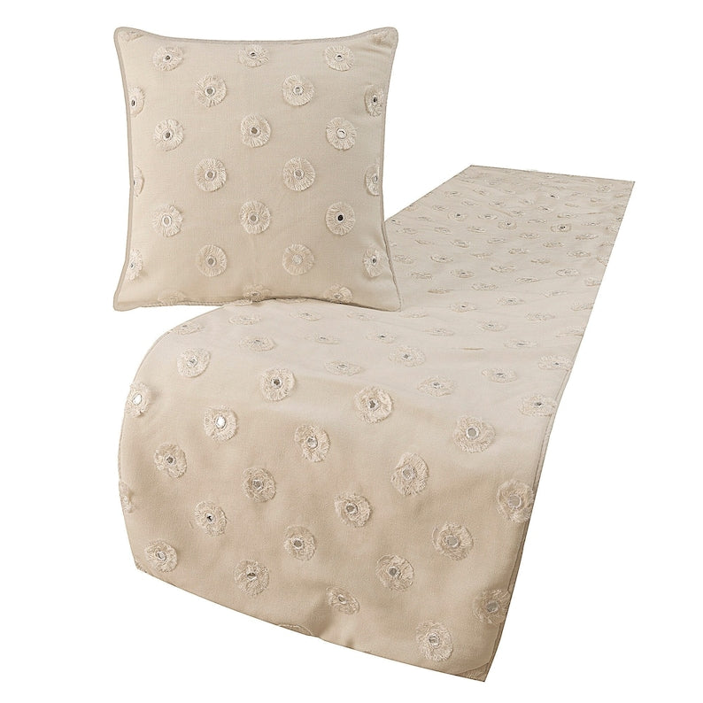 Mirror Lover Decorative Bed Runner and Cushion Cover