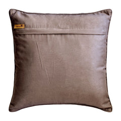 Paisley Elegance - Grey Jacquard Throw Cushion Cover