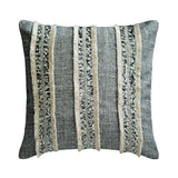 Moroccan Daze - Blue Jacquard Throw Cushion Cover