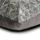 Foiled Lattice Lumbar Pillow Cover
