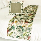 Exotic Birds Decorative Bed Runner and Cushion Cover