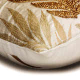 Gold Gilding - Gold Silk Throw Pillow Cover
