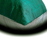 Plush Green Silk - Green Silk Lumbar Pillow Cover