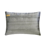 Plush Aqua Silk - Aqua Silk Lumbar Pillow Cover