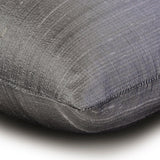 Plush Purple Silk - Purple Silk Lumbar Pillow Cover