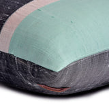 Plush Aqua Silk - Aqua Silk Lumbar Pillow Cover