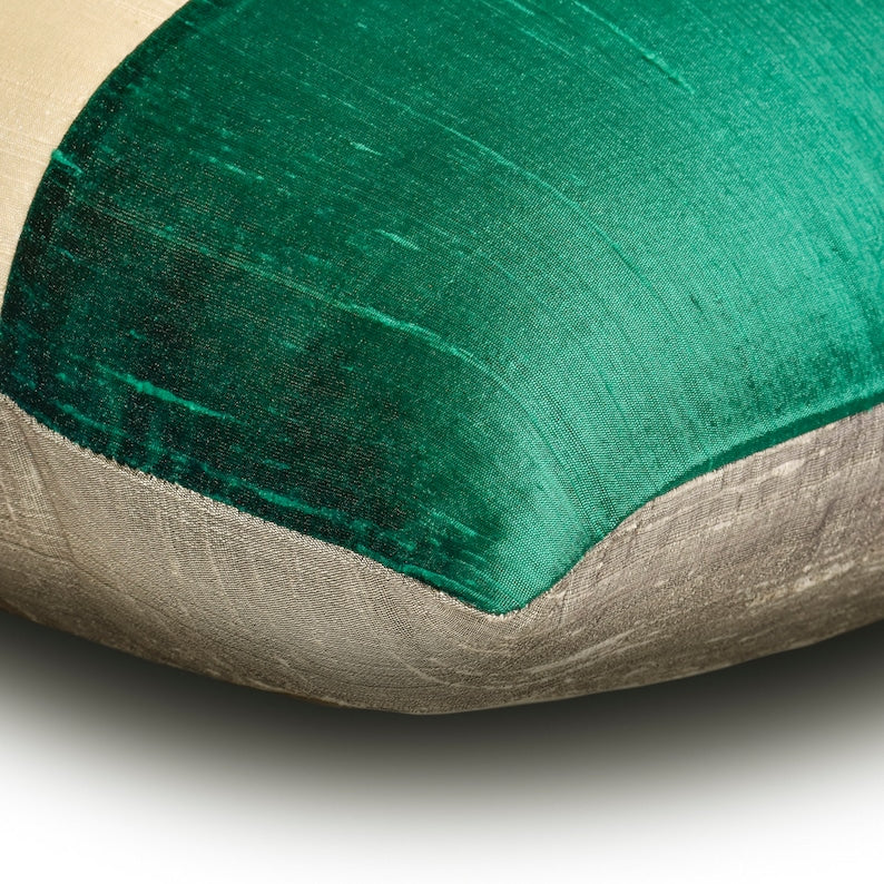 Splendour Green Throw Pillow Cover