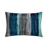 Ombre Play - Brown Velvet Decorative Lumbar  Cushion Cover