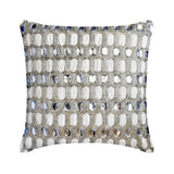 Jewel Sparkler - Grey Velvet Throw Pillow Cover