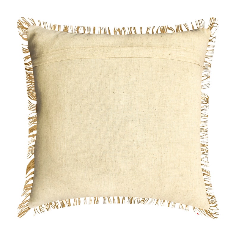 Golden Fiber Throw Cushion Cover
