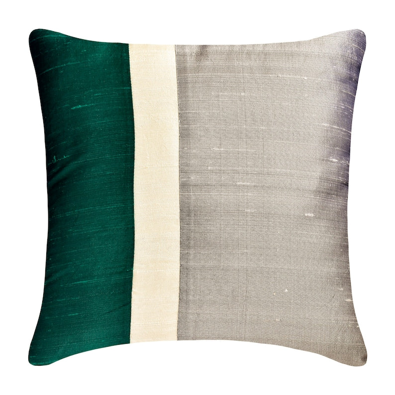 Splendour Green Throw Pillow Cover