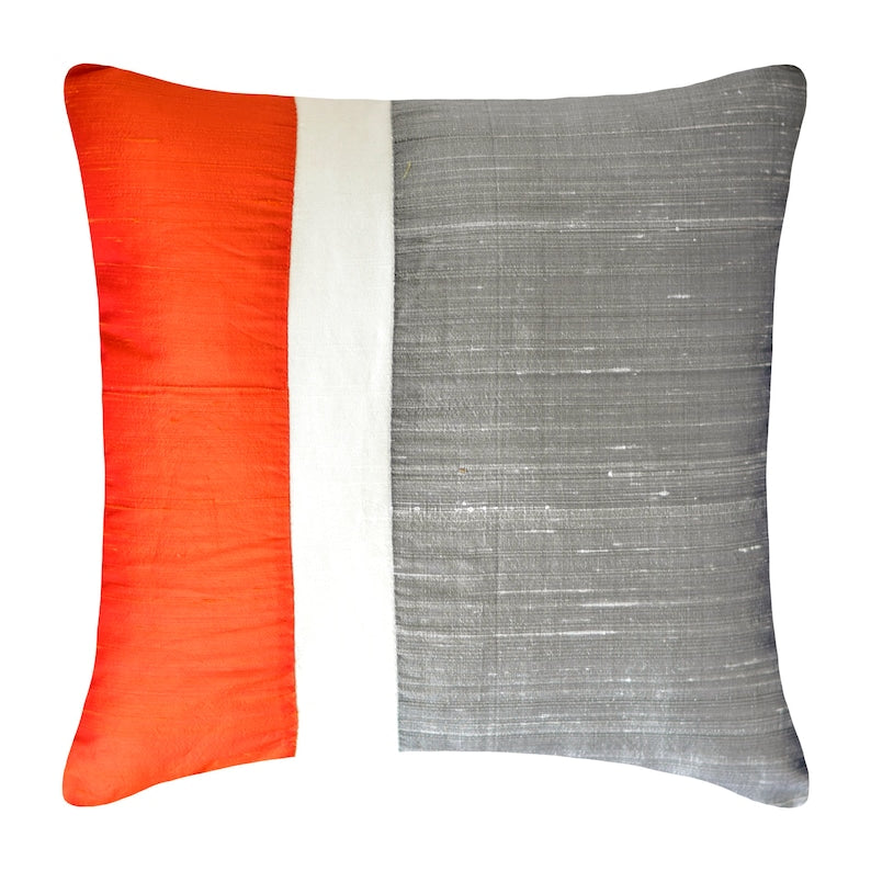 Splendour Orange Throw Cushion Cover