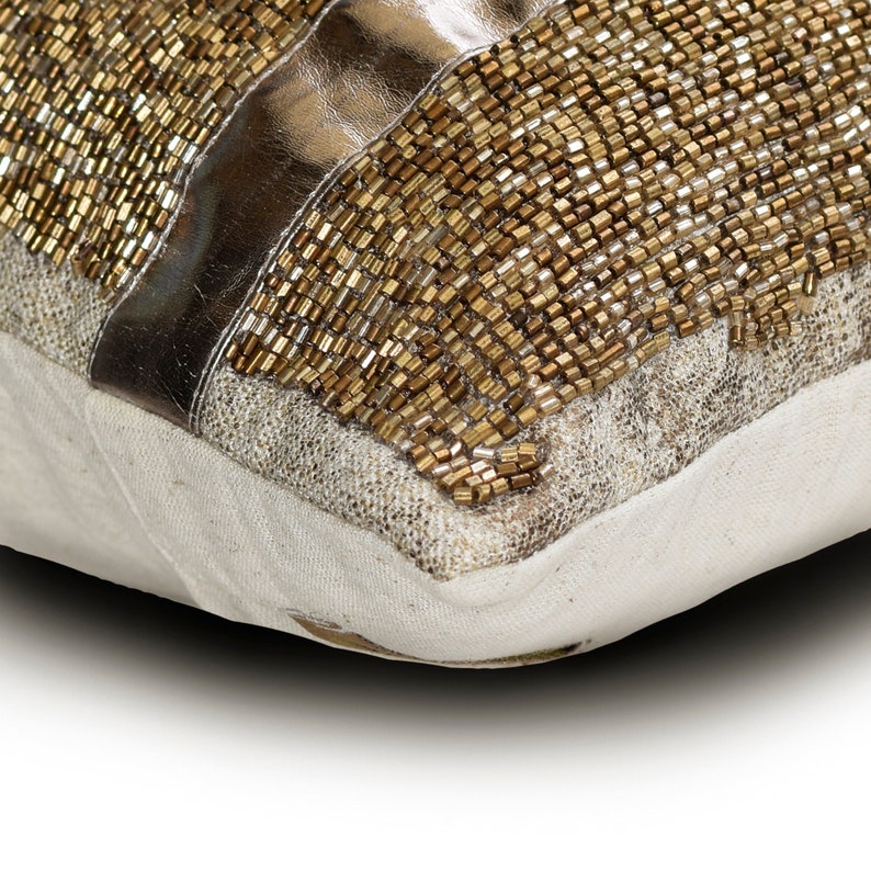 Halycon Gold Lumbar Pillow Cover