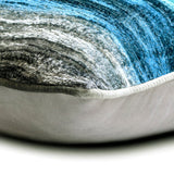 Ombre Twist - Brown Velvet Lumbar Pillow Cover