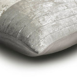 Grey Foil Dusk Throw Pillow Cover