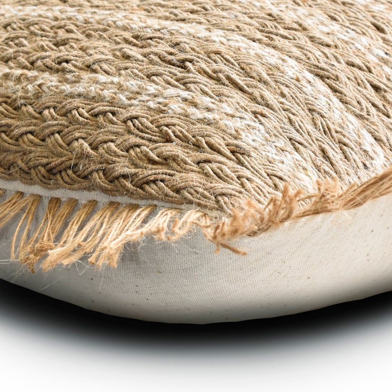 Golden Fiber Throw Cushion Cover