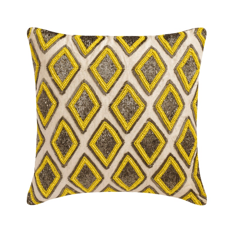 Yellow Jubilee Throw Pillow Cover