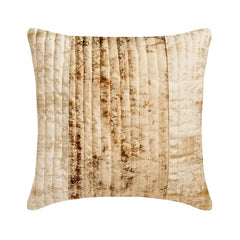 Peach Dusk - Peach & Grey Velvet Throw Cushion Cover