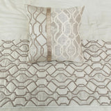 Ivory Delicacy Decorative Bed Runner and Cushion Cover