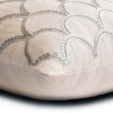 Silver Accord Throw Pillow Cover