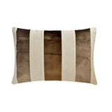 Swathe Emerald - Green Velvet & Linen Lumbar Pillow Cover