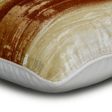 Ombre Twist - Brown Velvet Lumbar Pillow Cover