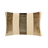 Swathe Wine - Purple Velvet & Linen Decorative Lumbar  Cushion Cover