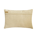 Lozenge Green - Green Linen Lumbar Pillow Cover