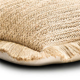 Jute appeal Throw Cushion Cover