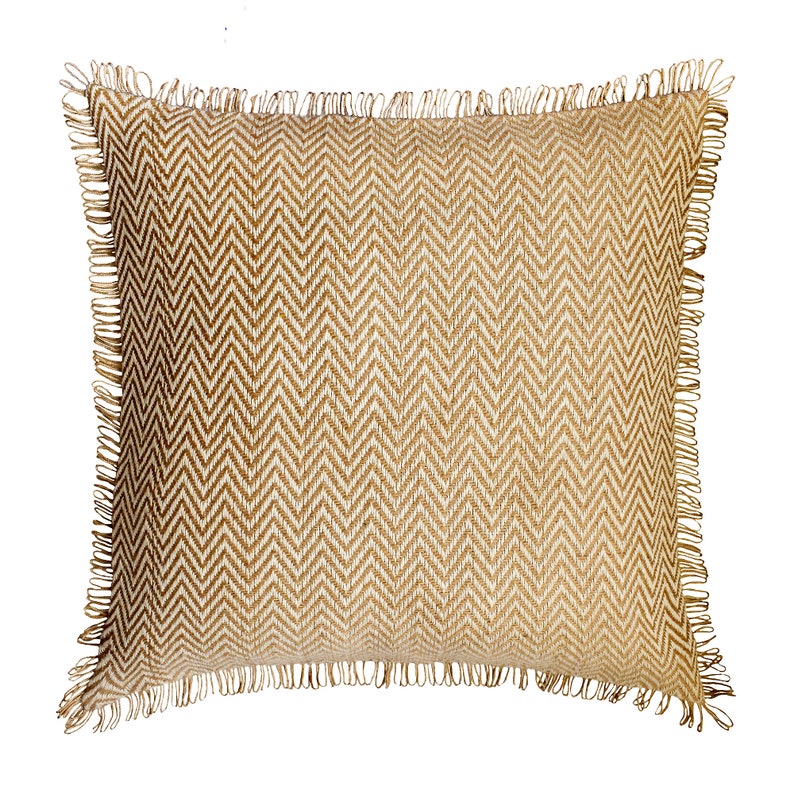 Jute Classic Throw Pillow Cover