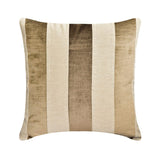 Velvet Band Gold - Gold Velvet & Linen Throw Cushion Cover