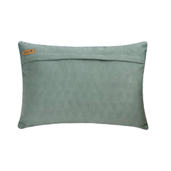 Teal Triad Lumbar Pillow Cover