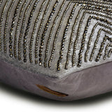 Silver Lucent Lumbar Pillow Cover