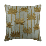 Golden Lotus Throw Cushion Cover