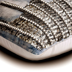 Oxidation Silver Throw Cushion Cover