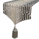 Grey Pinnacle Decorative Table Runner