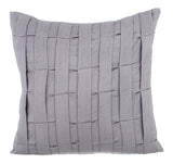 Dull Blue Love Tune - Dull Blue Faux Suede Throw Pillow Cover