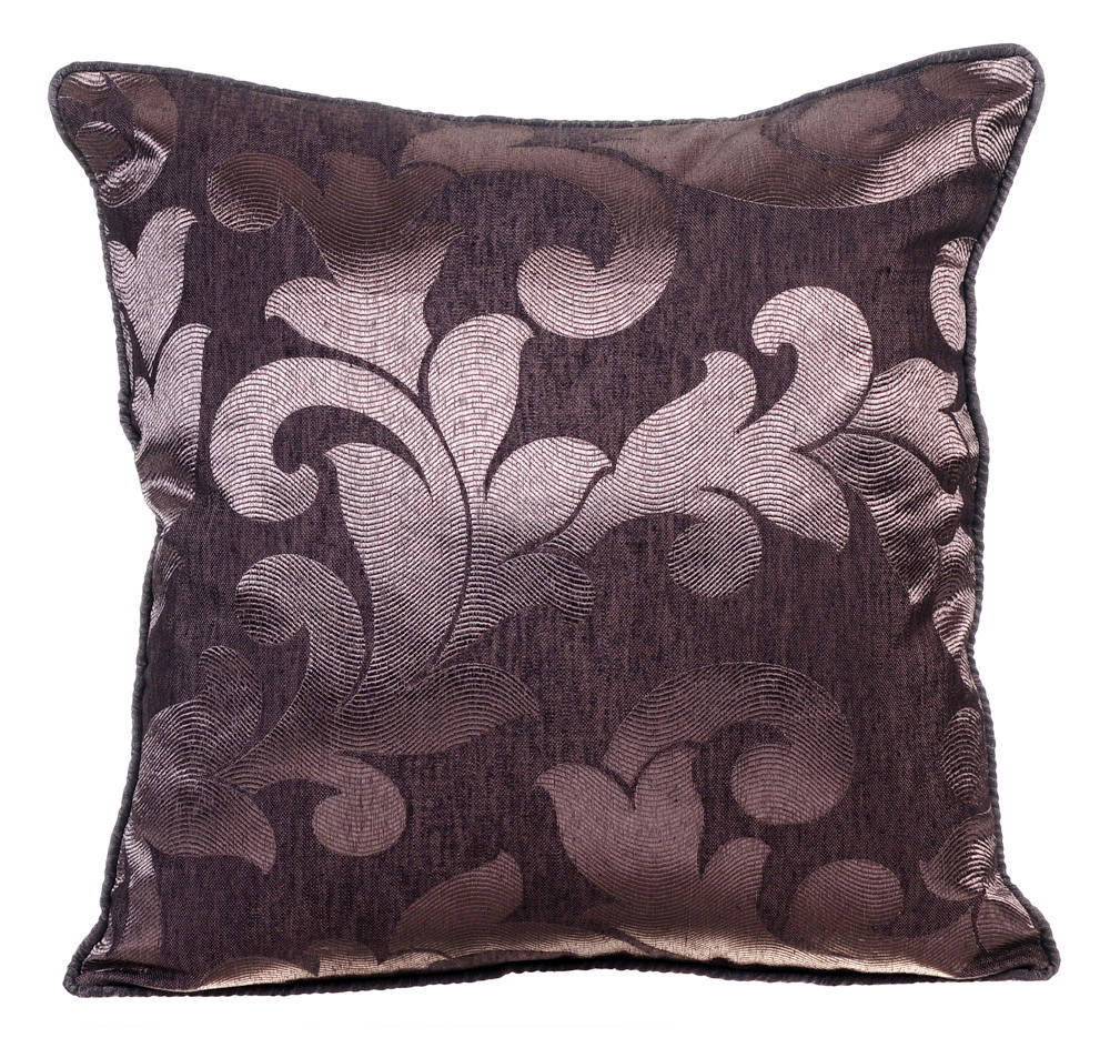 Royal Purple Passion - Purple Jacquard Art Silk Decorative Euro Sham