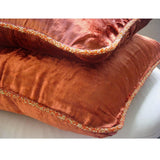 Red Shimmer - Red Velvet Throw Cushion Cover